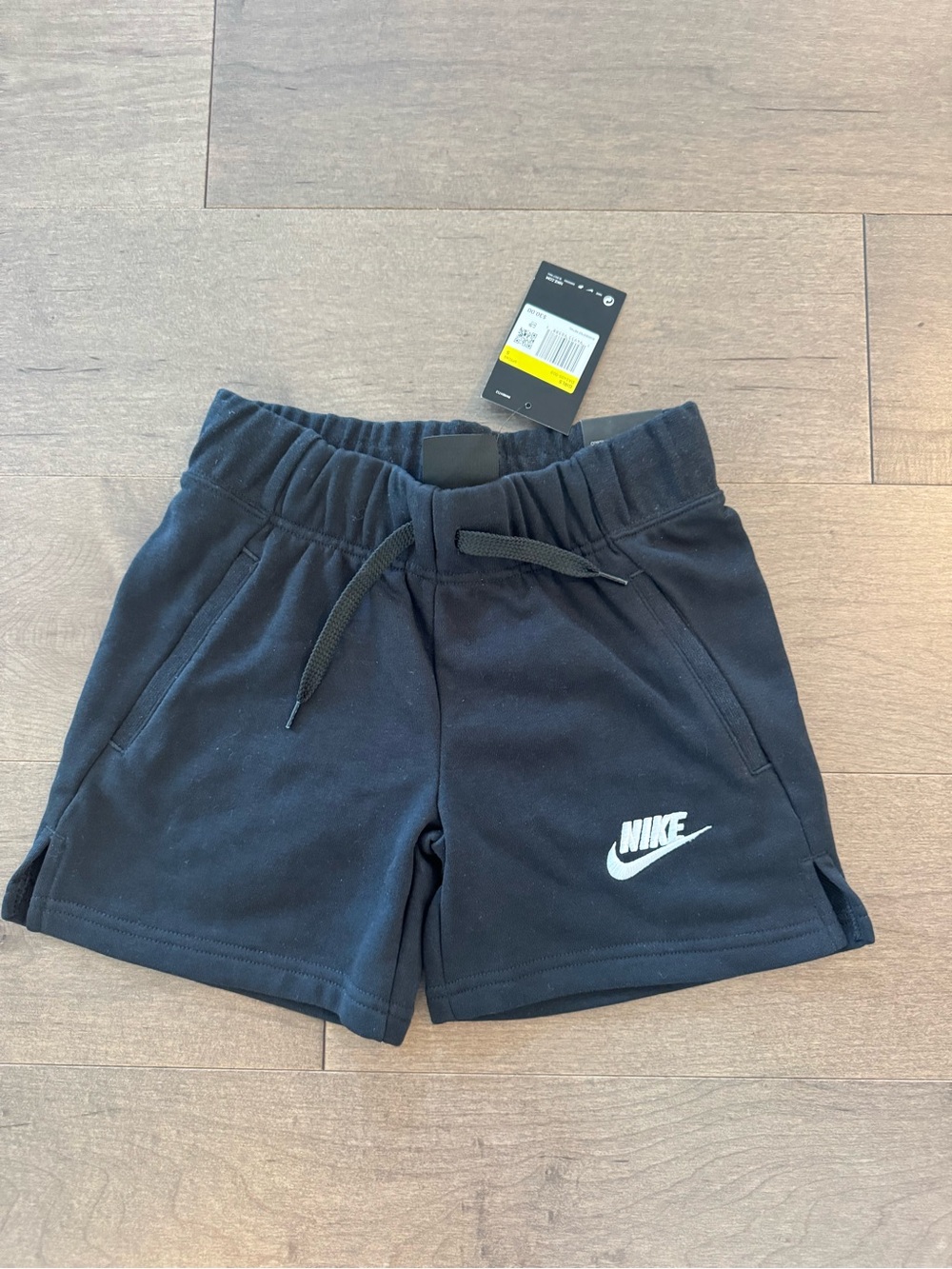 Nike Kids Black Logo Pull‑On Shorts